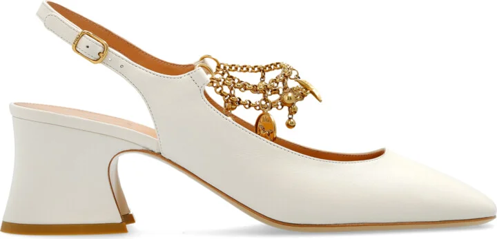 Heeled Shoes "Charms", , - Cream
