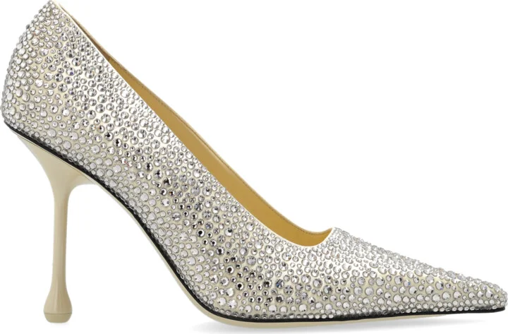 Heeled Shoes "Ixia", , - Silver