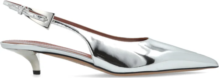 Heeled Shoes "Jessica", , - Silver
