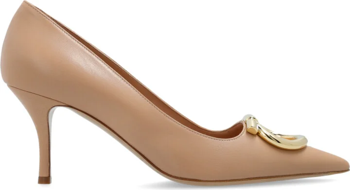 Heeled Shoes "Lara", , - Beige