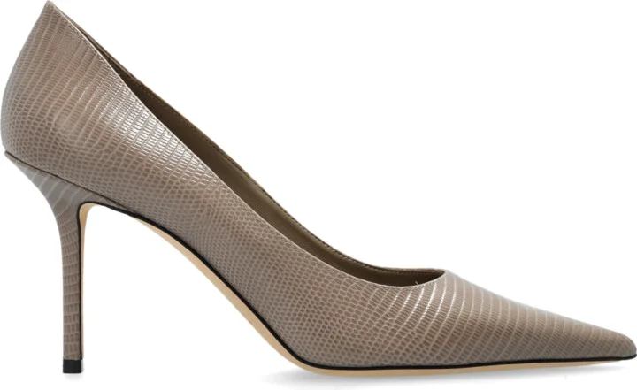 Heeled Shoes ‘Love’, , - Beige