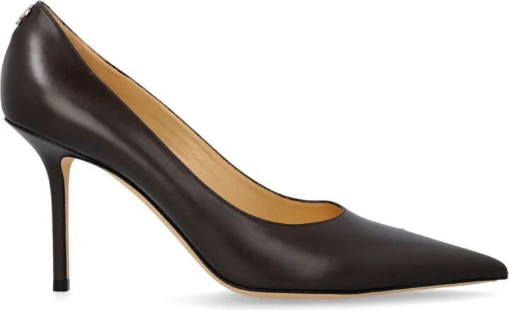Heeled Shoes "Love", , - Brown