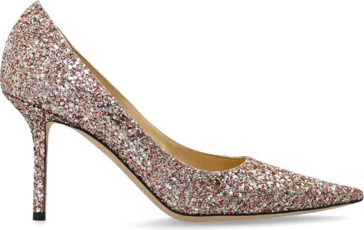Heeled Shoes "Love", , - Pink