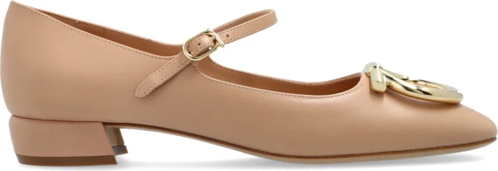 Heeled Shoes "Marry", , - Beige