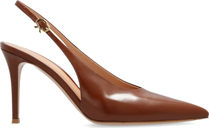 Heeled Shoes 'Robbie', , - Brown