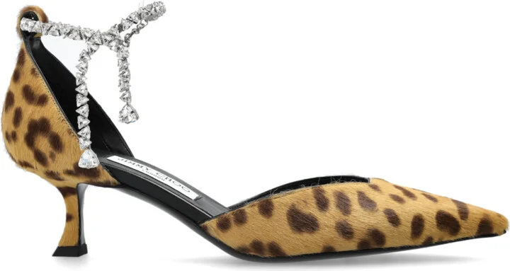 Heeled Shoes ‘Stevie’, , - Beige