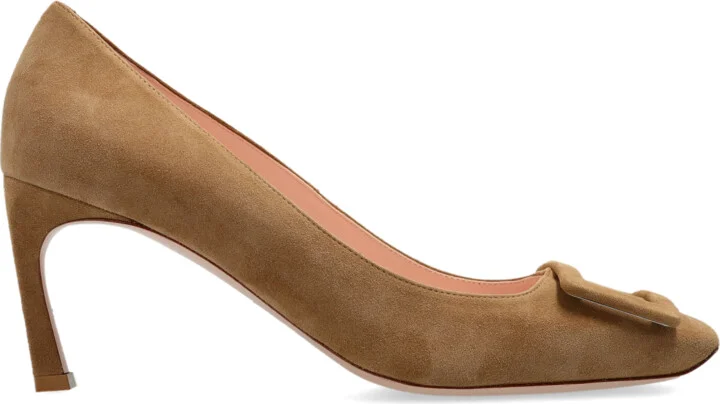 Heeled Shoes "Trompette", , - Beige