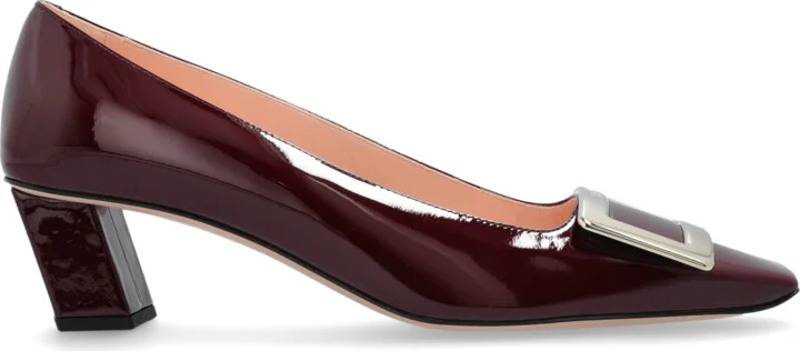 Heeled Shoes "Turtle Vivier", , - Burgundy