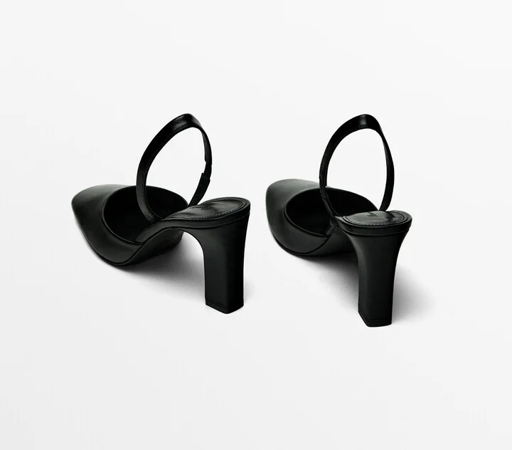 Heeled Slingback Shoes - Image 4