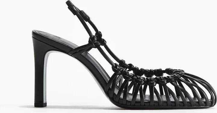 Heeled Slingbacks with Knots