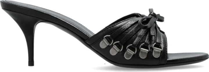 Heeled Slippers 'Cagole', , - Black