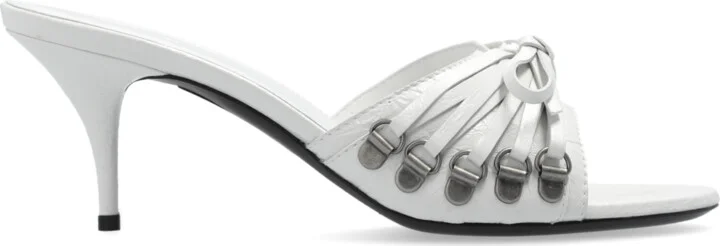 Heeled Slippers 'Cagole', , - White