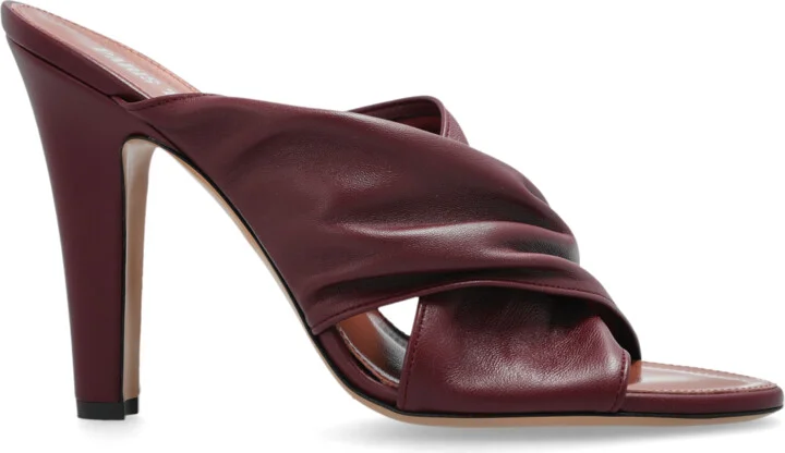 Heeled Slippers Maria, , - Burgundy