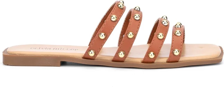 Heidi Cabochon Stud Slide Sandal - Image 3