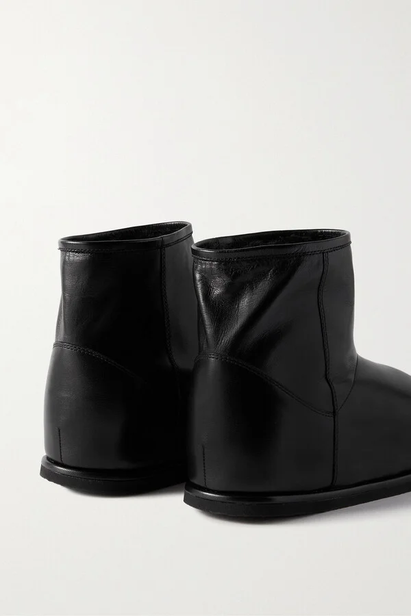 Heidi shearling-lined leather ankle boots - Image 4
