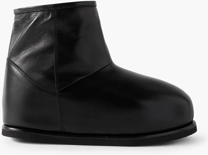 Heidi shearling-lined leather ankle boots