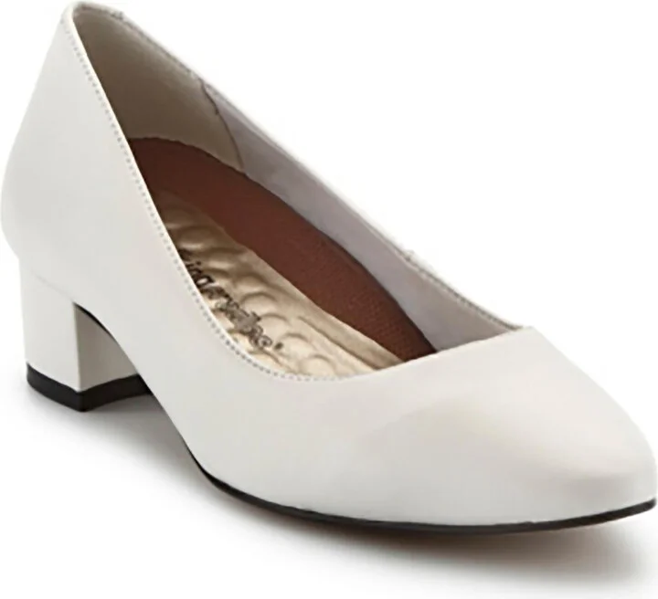 Heidi Womens Solid Slip on Block Heels