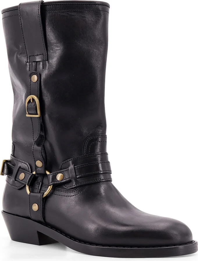Heiko Leather Boots With Straps - Image 2