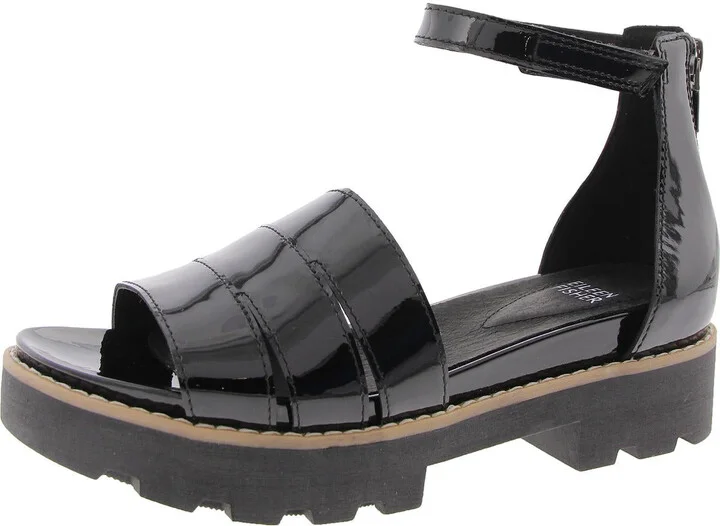 HEIR Womens Zipper Manmade Ankle Strap