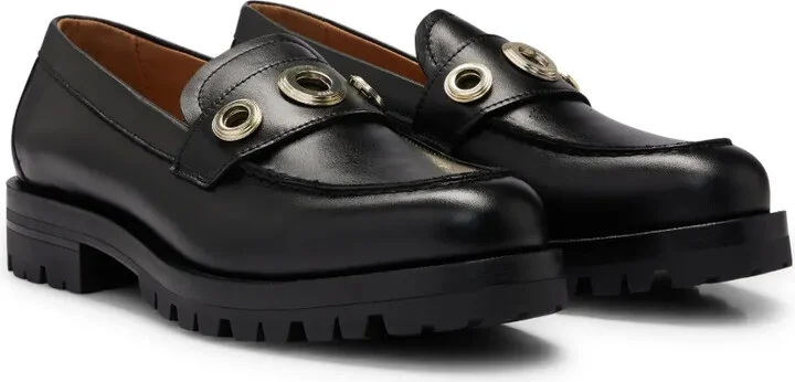 Helen 40mm eyelet-embellished loafers - Image 2