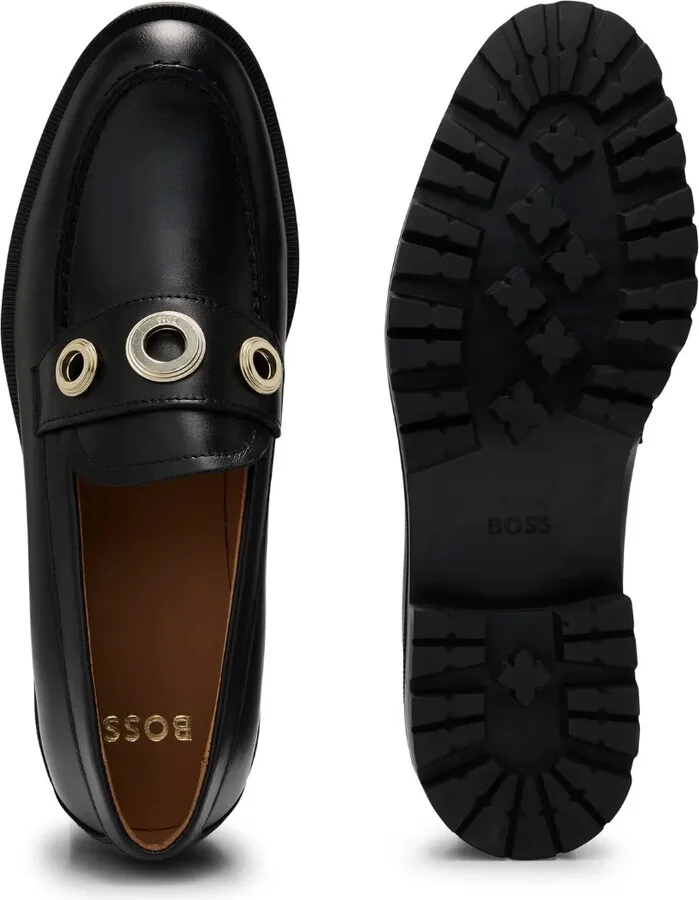 Helen 40mm eyelet-embellished loafers - Image 4