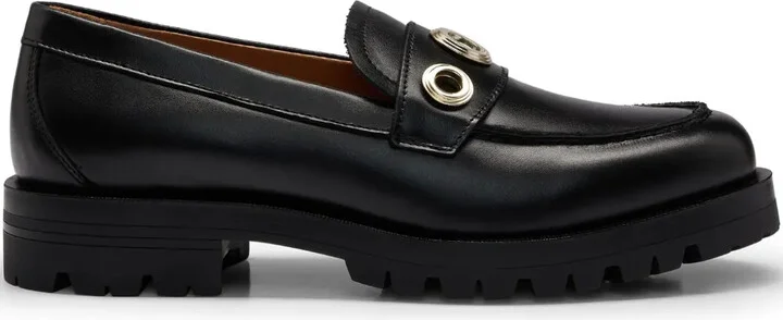 Helen 40mm eyelet-embellished loafers