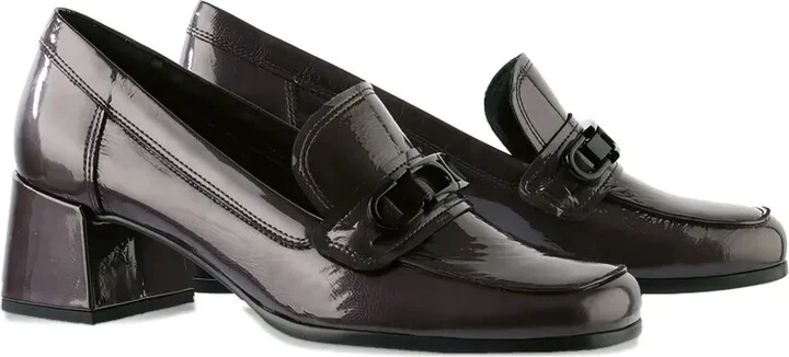 Helen block-heel patent loafers - Image 2