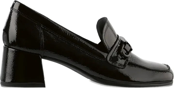 Helen block-heel patent loafers