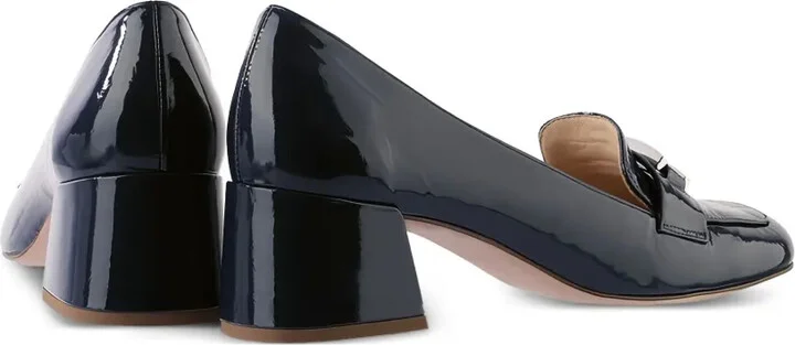 Helen patent-leather block-heel loafers - Image 3