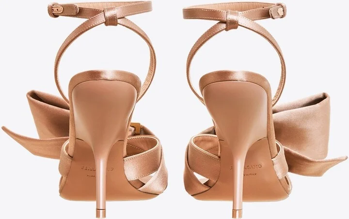 Helena 105 Sandals With Asymmetric Bow - Image 2
