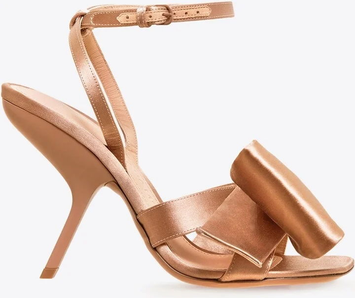 Helena 105 Sandals With Asymmetric Bow