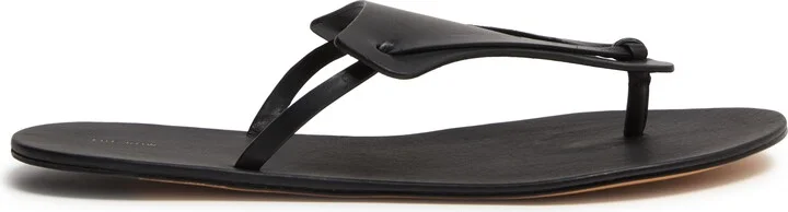 Helena flip flop sandals in leather - Image 2