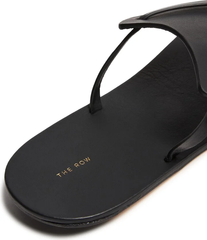 Helena flip flop sandals in leather - Image 6