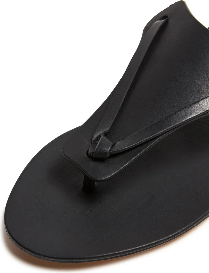 Helena flip flop sandals in leather - Image 7
