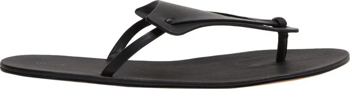 Helena flip flop sandals in leather - Image 8