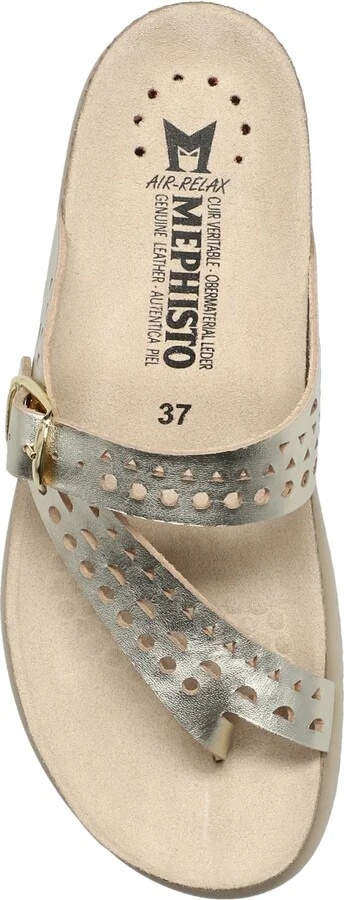 Helena Perforated Toe Loop Sandal - Image 5