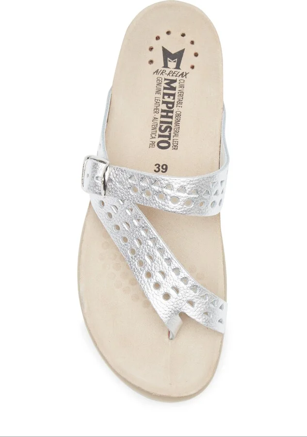 Helena Perforated Toe Loop Sandal - Image 11