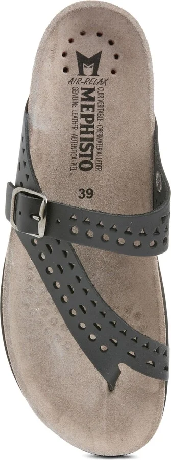 Helena Perforated Toe Loop Sandal - Image 5