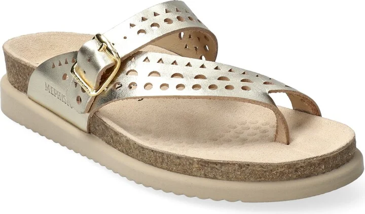 Helena Perforated Toe Loop Sandal