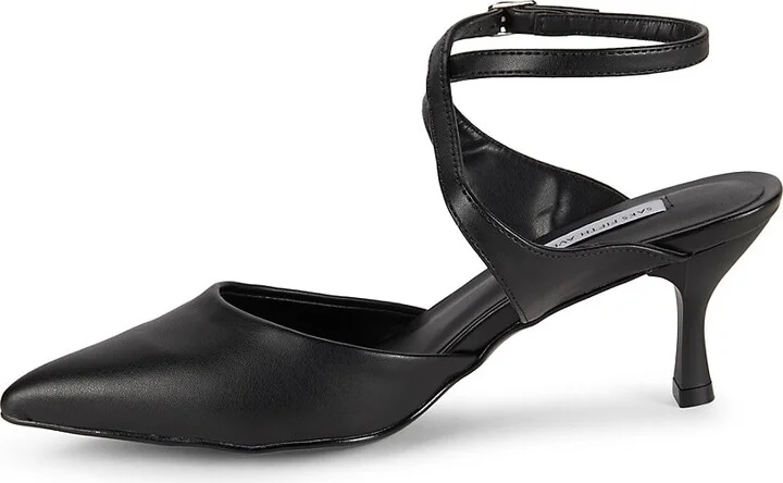 Helene Pewter Crisscross Pumps - Image 4