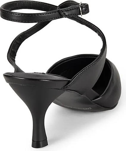 Helene Pewter Crisscross Pumps - Image 3