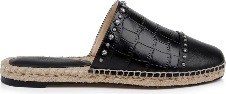 Helenor Croc Embossed Mule - Image 9