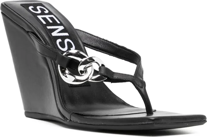 Helga I leather wedge sandals - Image 2
