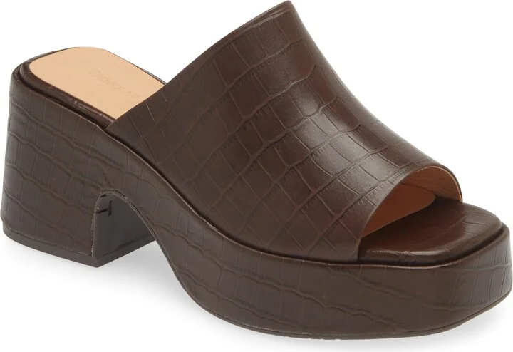 Brown Embossed Crocodile
