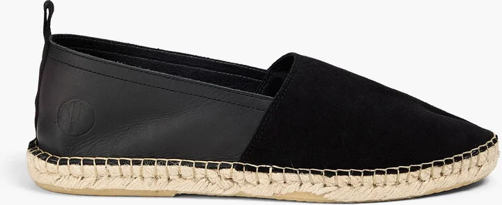 Helio leather and suede espadrilles
