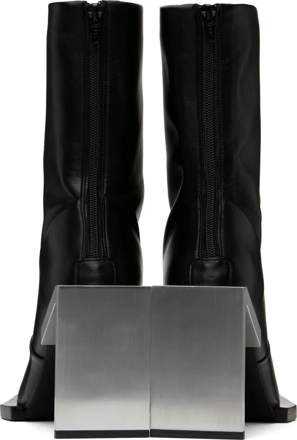 HELIOT EMIL Black Ankle-High Boots - Image 2