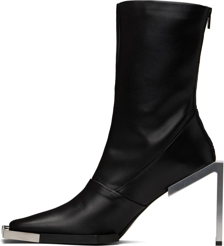 HELIOT EMIL Black Ankle-High Boots - Image 3
