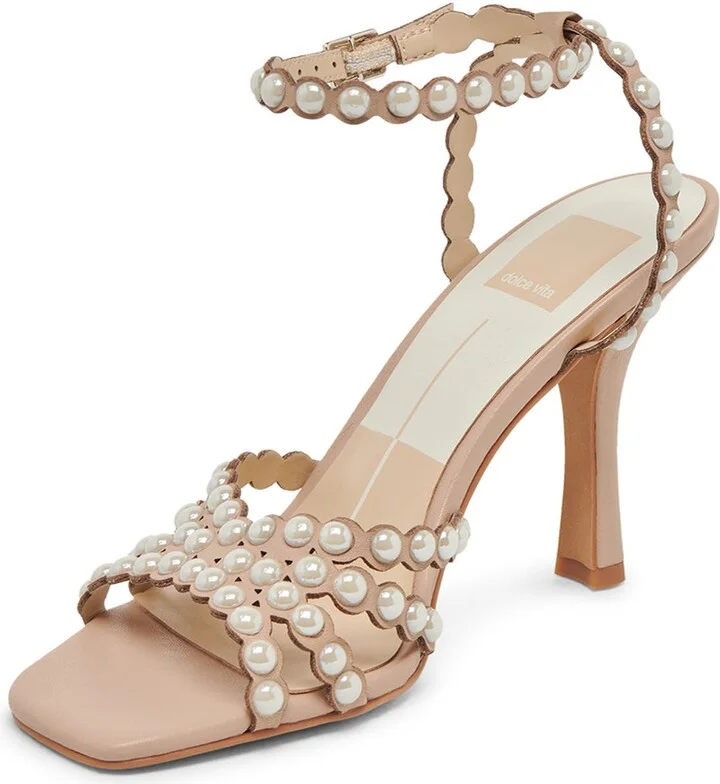 Hellen Pearly Bead Ankle Strap Sandal - Image 8