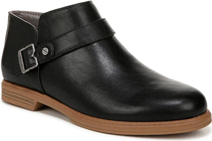 Hello Boots Women's US 9.5 Black Faux Leather Ankle Shootie ZPO3745