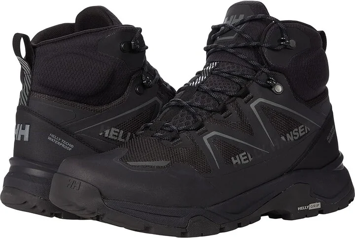 Helly Hansen Cascade Mid Helly Tech Men's Shoes Black/New Light Grey : 7.5 D - Medium, Synthetic